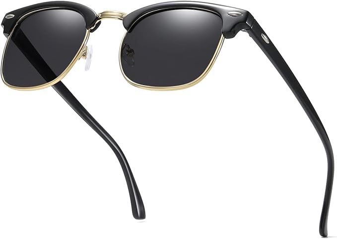 Retro Semi Rimless Sunglasses