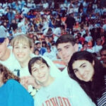 Group of 1990s teens at a concert